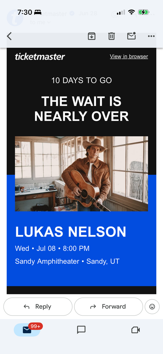 Lukas Nelson tickets- Sandy Amphitheater 7/8/26