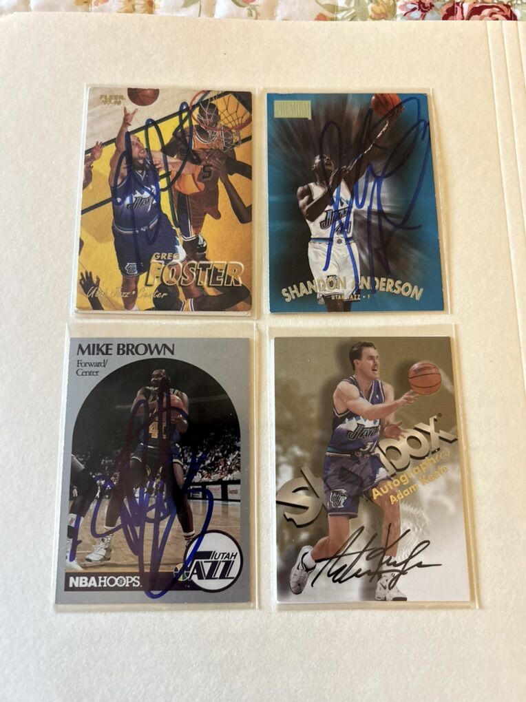 Utah Jazz Rookie Autograph NBA Basketball Auto
