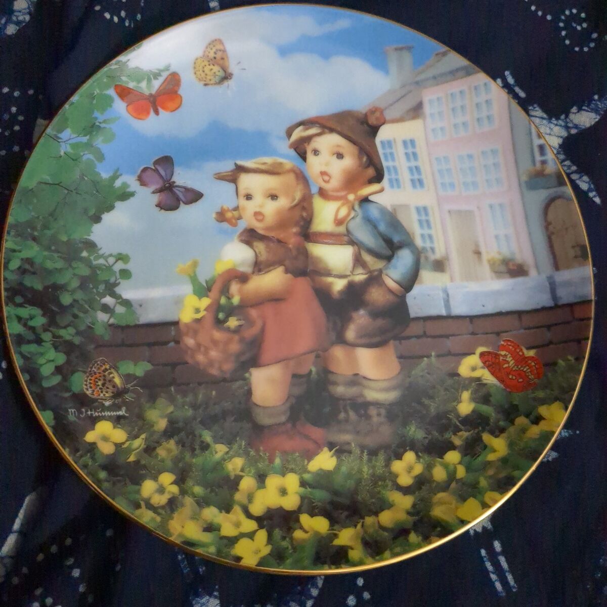 Vintage plate by M.J. Hummel