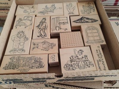 Box #20 of 65, New, old stock rubber stamps, designed mainly for people that like to make their own greeting cards.