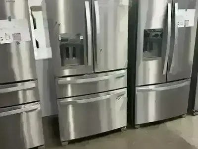 NEW WHIRLPOOL 4 DOOR STAINLESS FRENCH DOOR