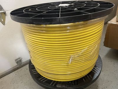 New 702 feet Corning SMF-28 Ultra Fiber Optical Cable 6 strands of high-performance OS2 9/125um