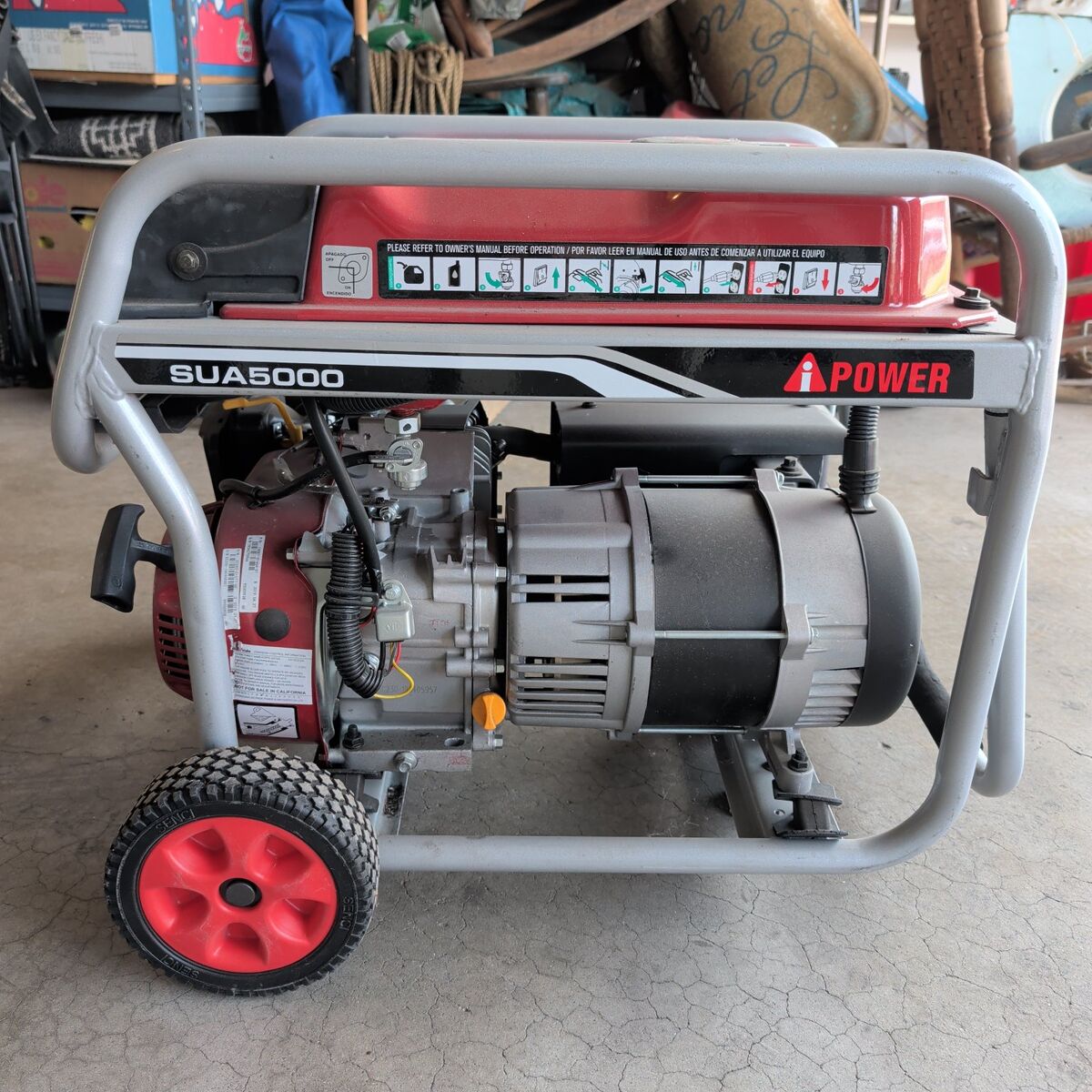 5000 W Gasoline powered generator