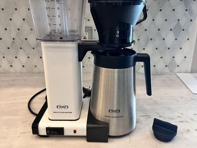 Technivorm Moccamaster KBT 10-Cup Thermal Carafe Coffee Brewer - White/Stainless