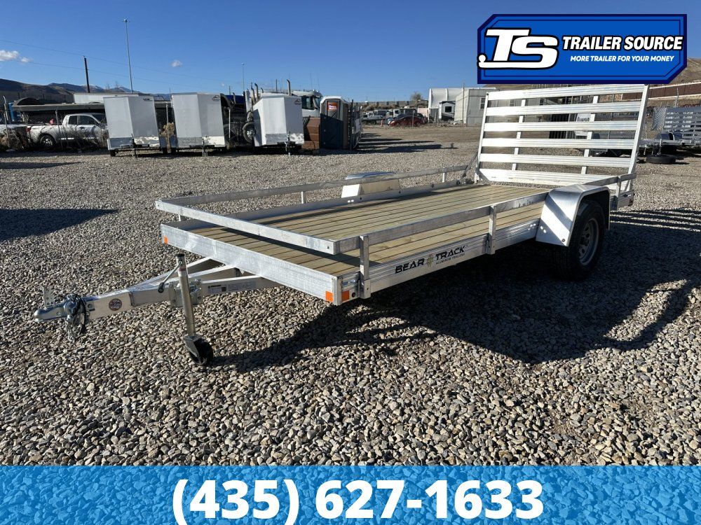 7x14 Bear Track BTU-W Aluminum Utility Trailer - 3.5K GVWR - Side Rails
