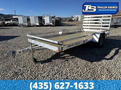 7x14 Bear Track BTU-W Aluminum Utility Trailer - 3.5K GVWR - Side Rails