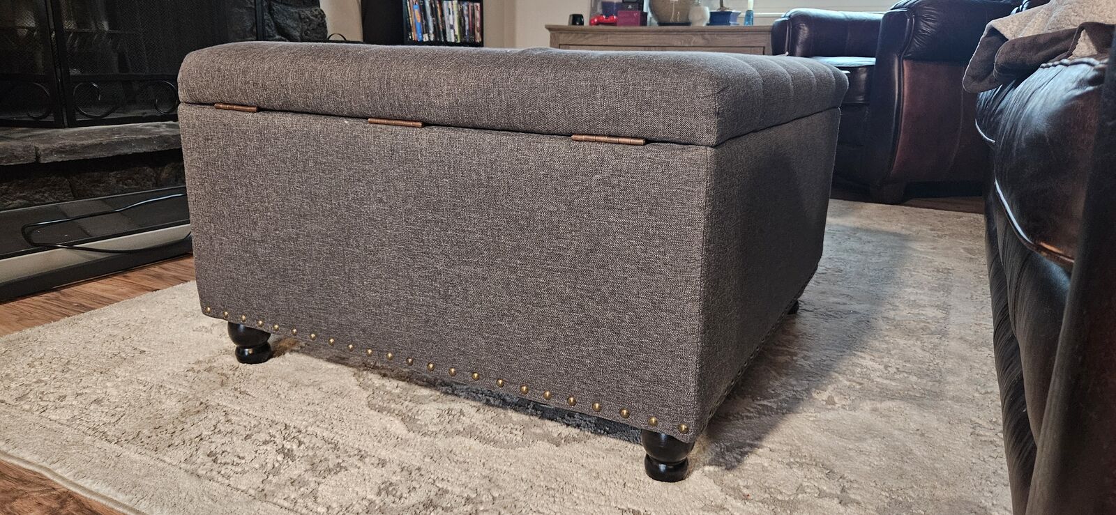 Grey Ottoman