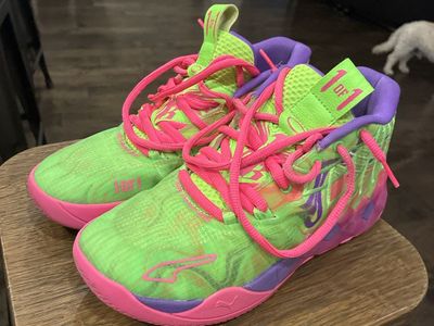 Puma MB.01 LaMelo Ball Team Colors Basketball Shoes Men's Size 7 Green/Pink/Purple
