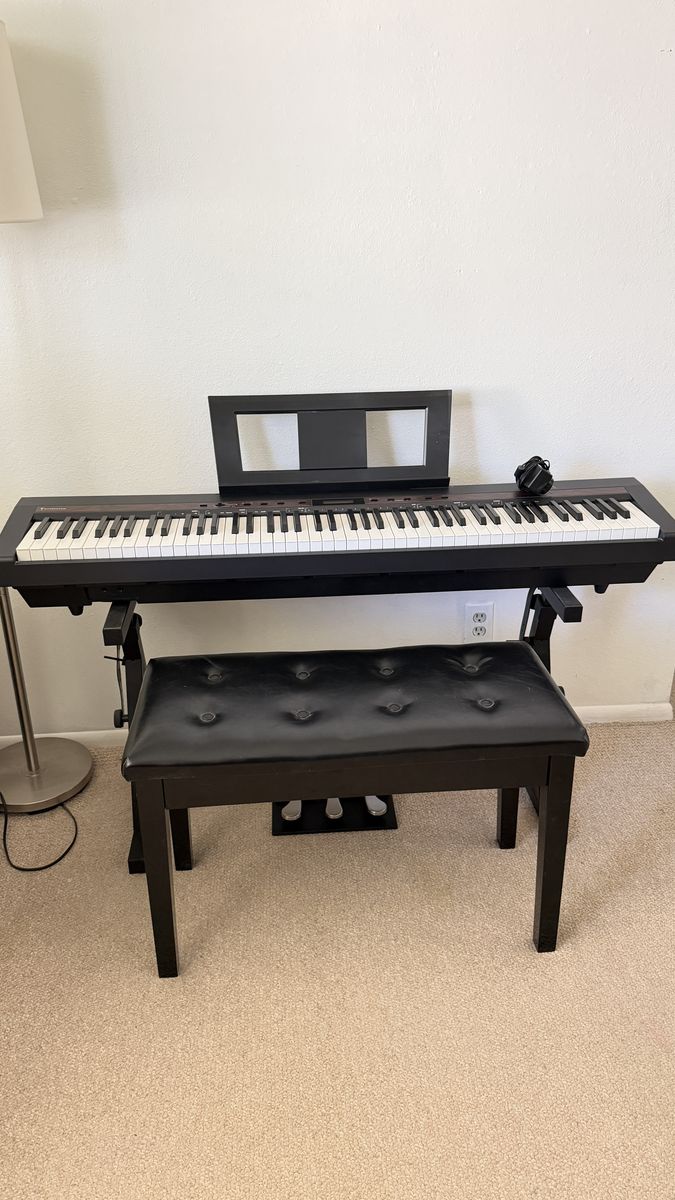Starfavor Digital Piano Keyboard 88-Key w/ Stand, Bench, Pedals, & Music Rest - Excellent sound!