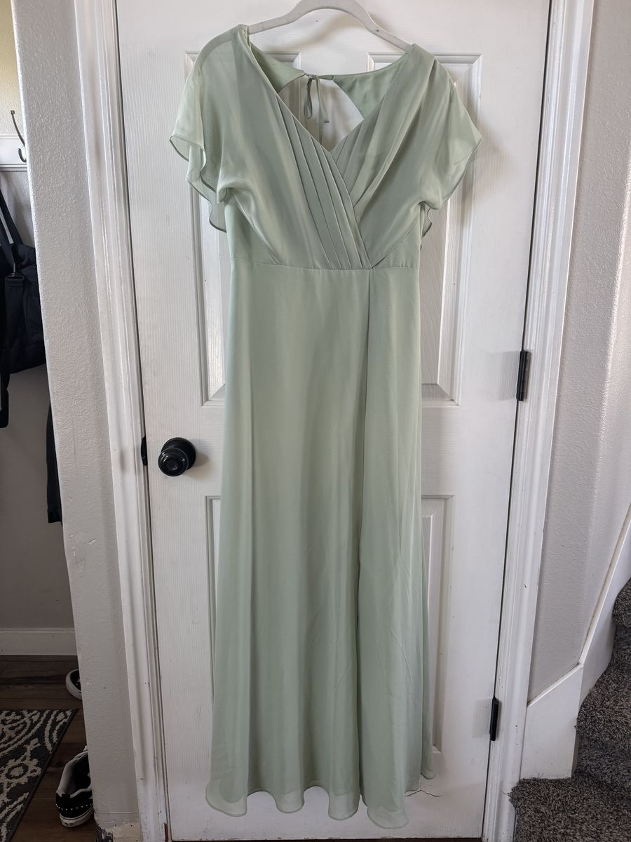 Azazie Sage Green Formal Dress