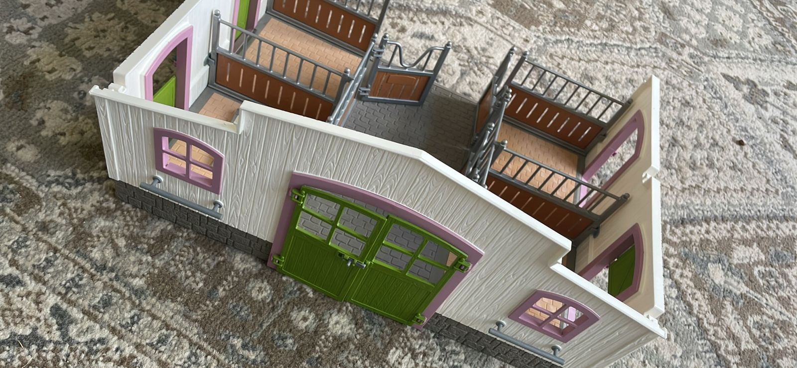 Horse stable riding center toy