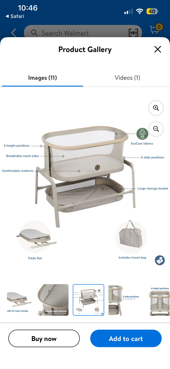 2023 lora Bedside Bassinet