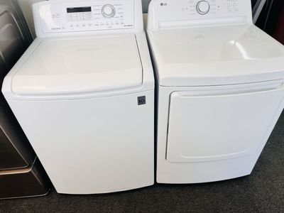 LG super capacity washer and a brand new LG dryer