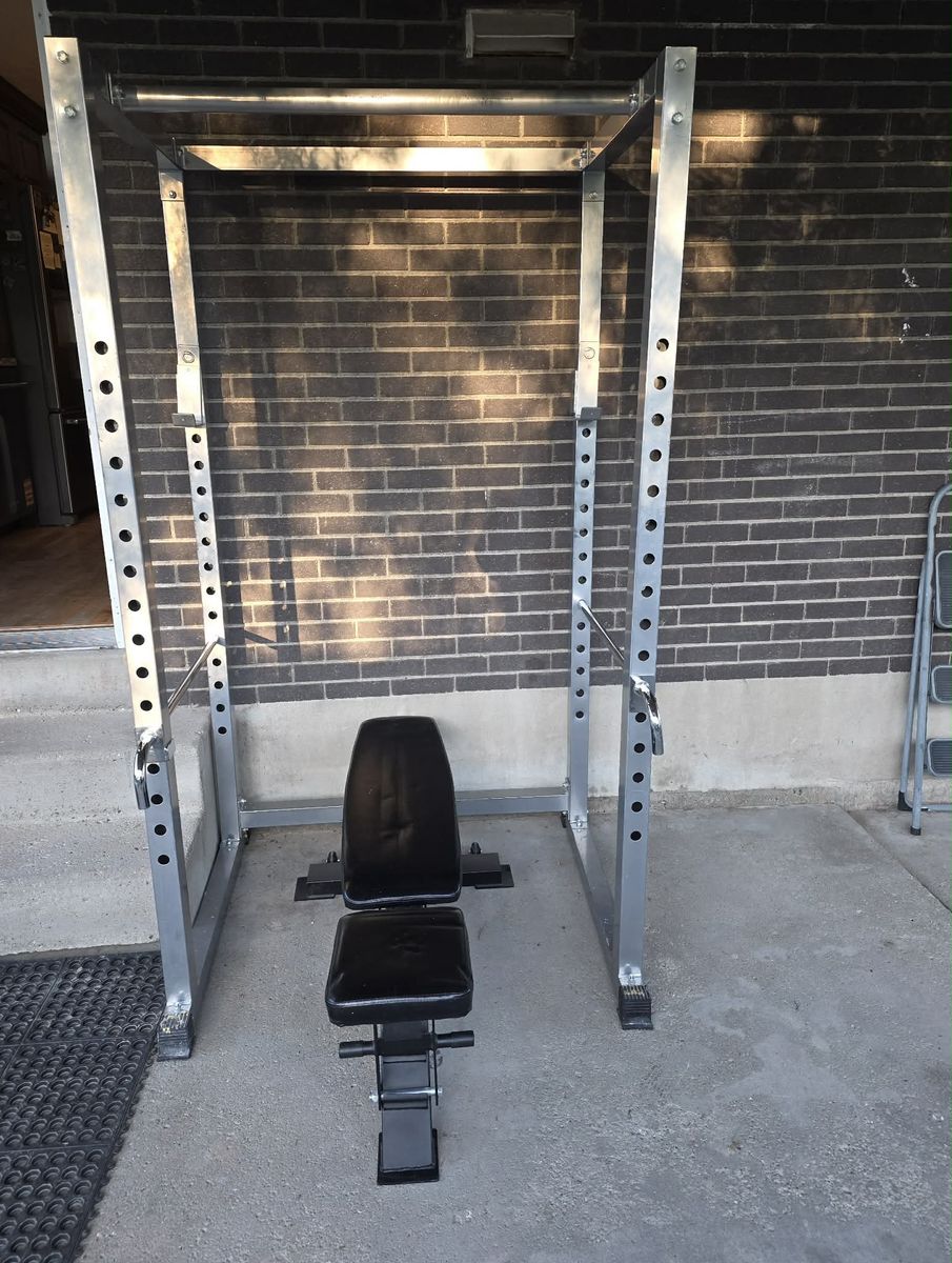 Heavy Duty Power Rack Squat Rack Home Gym Weight Bench Workout Station