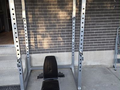 Heavy Duty Power Rack Squat Rack Home Gym Weight Bench Workout Station