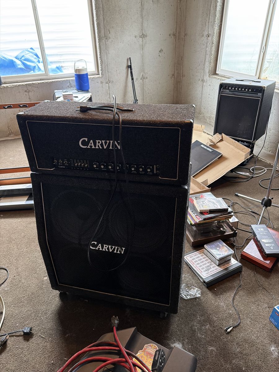 Carvin X100B Tube Guitar Amplifier Head & 4x12 Speaker Cabinet - 100W, EL34 Tubes