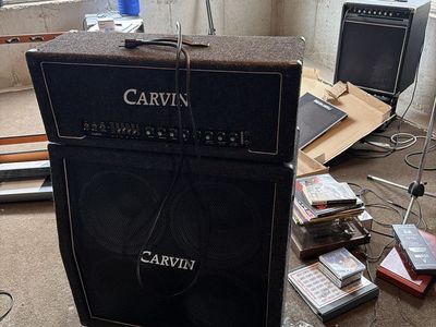 Carvin X100B Tube Guitar Amplifier Head & 4x12 Speaker Cabinet - 100W, EL34 Tubes