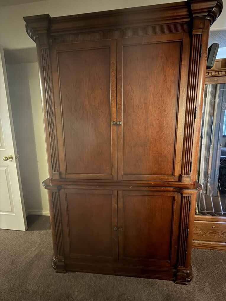 Executive Desk / Armoire From Bassett Furniture