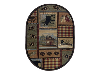 Brand NewTayse 5'3'' x 7'3'' Nature Loomed Polypropylene Oval Indoor Area Rug