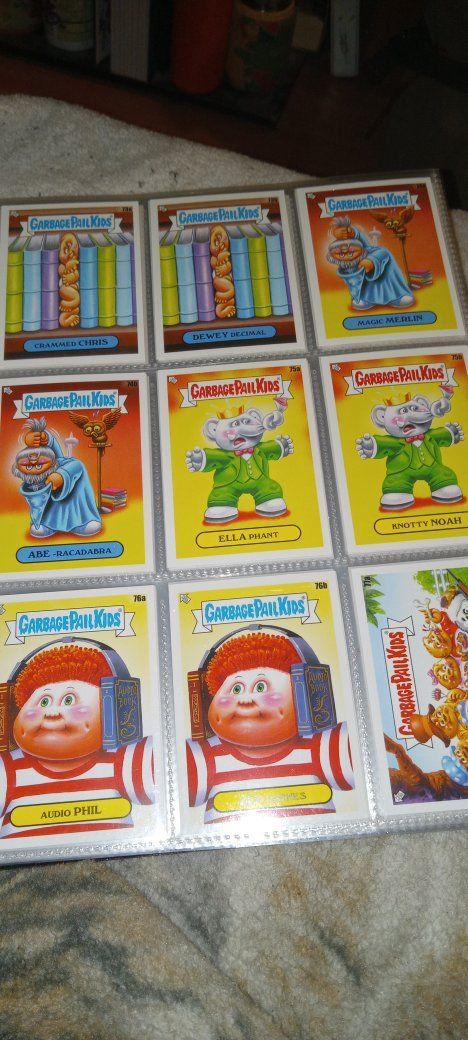garbage pail kids bookworms stickers/ cards