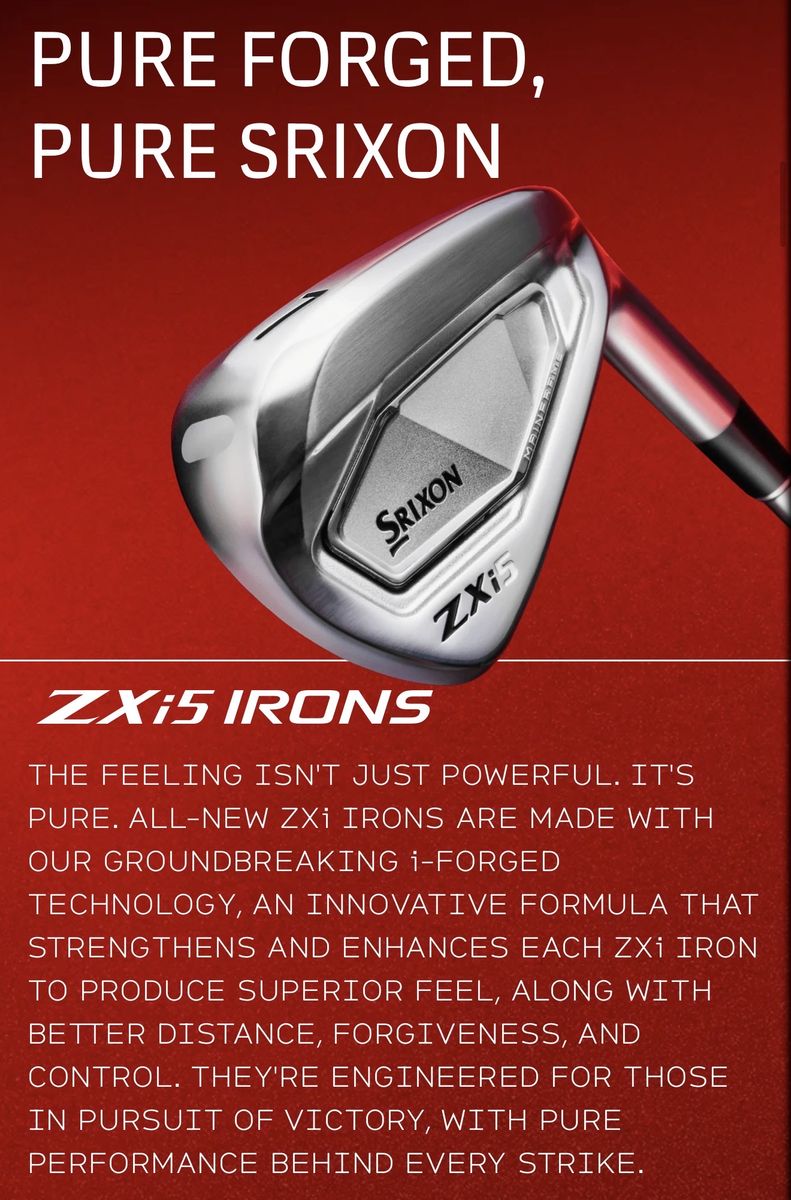 Srixon ZXi5 Irons 5-AW | Dynamic Gold Mid 115 S300 Stiff | 7-Club Set