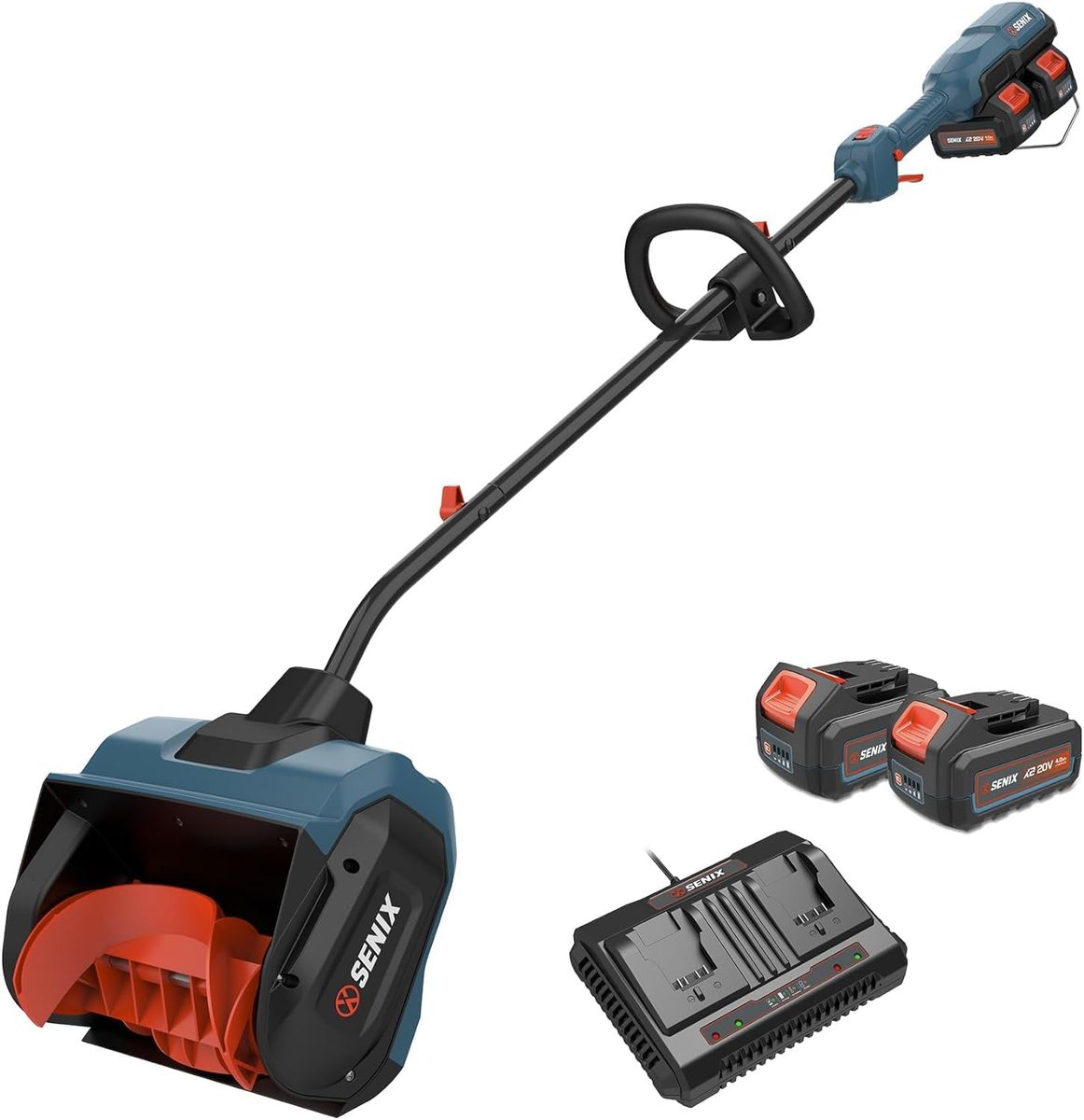 Snow Shovel, Cordless 13-Inch Single-Stage Dual Battery