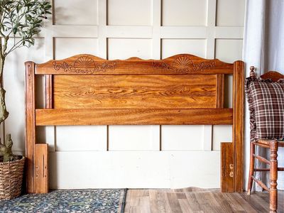 *FREE DELIVERY* Vintage Oak Farmhouse Headboard