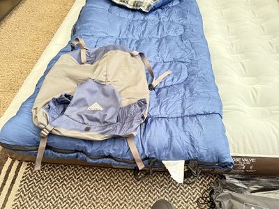 Air mattress with sleeping bag