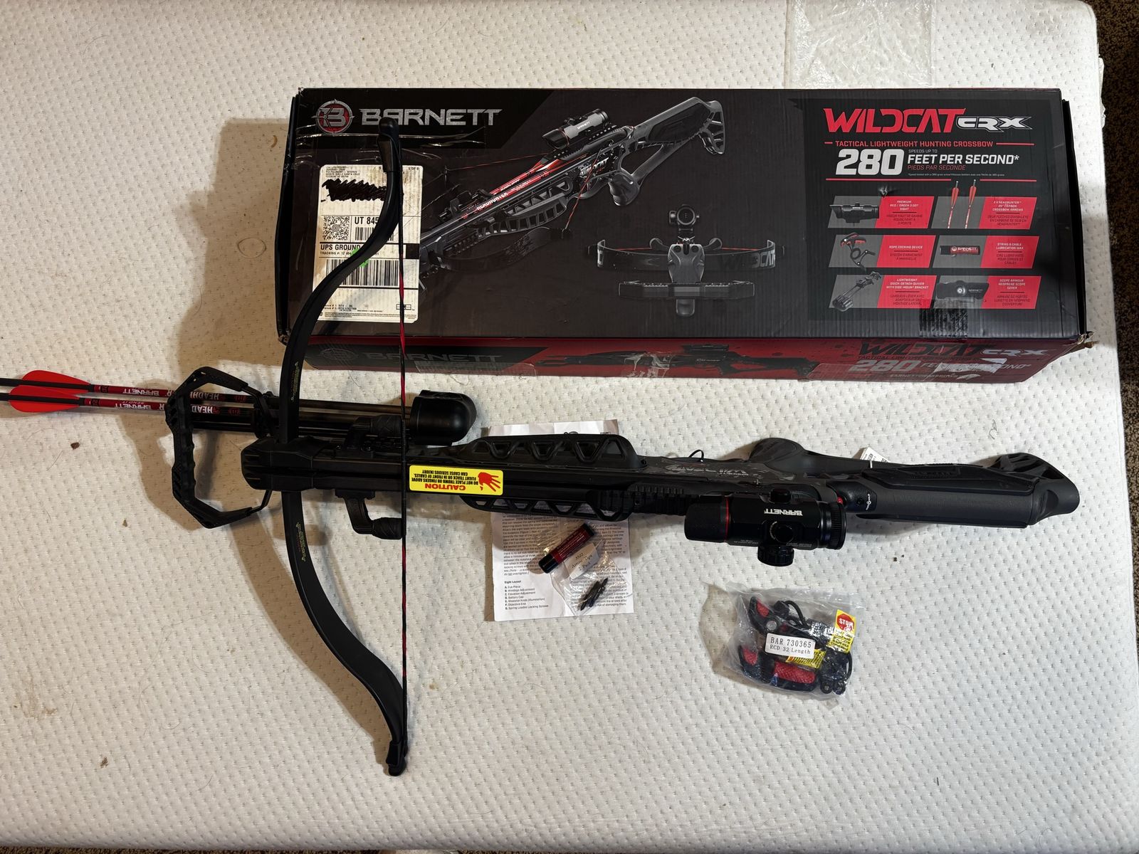 Barnett Wildcat CRX Crossbow Package - 280 FPS, New Hunting Bow