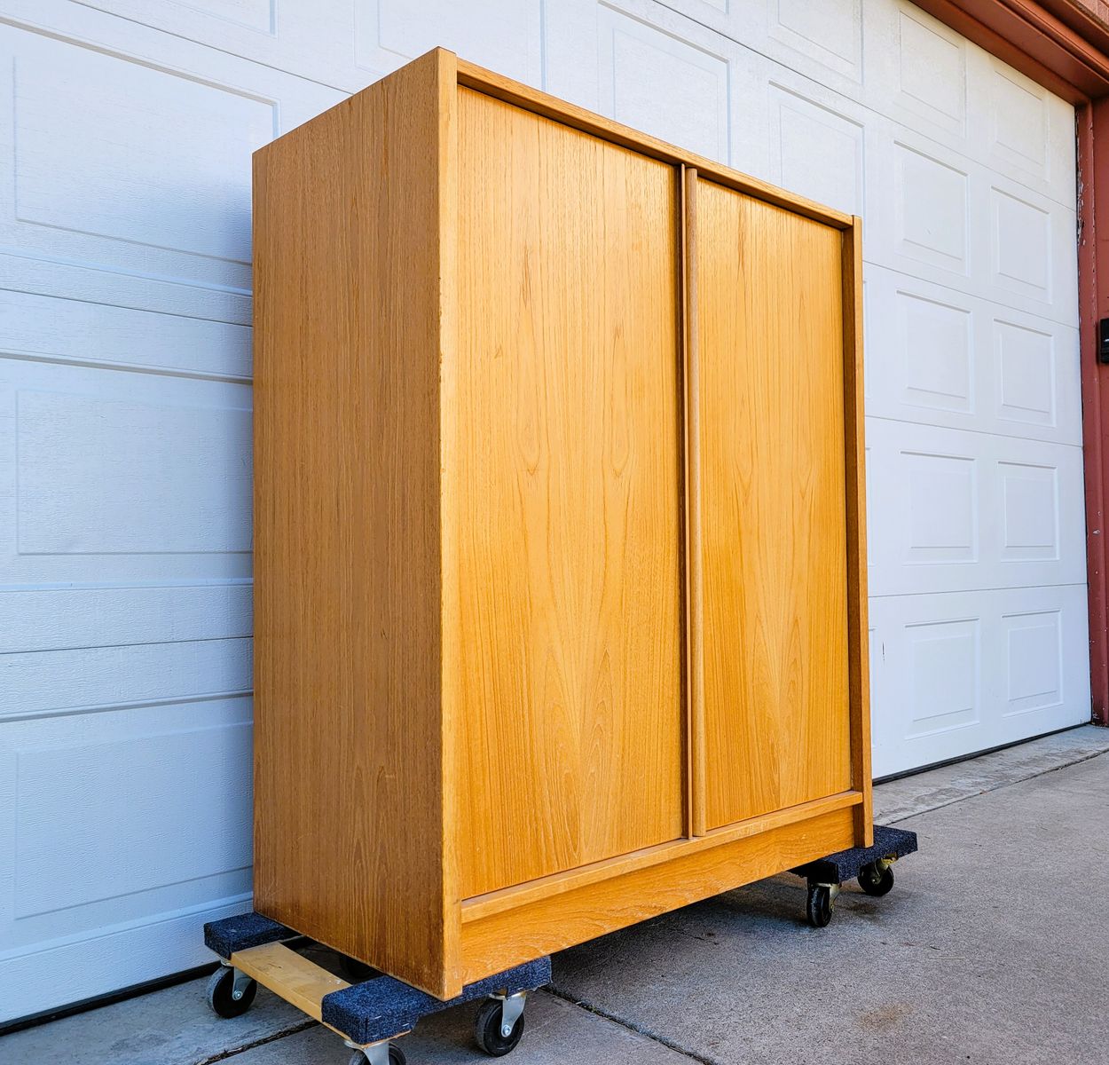 Vintage Mid Century Danish Teak Gentleman's Chest/Tall Dresser
