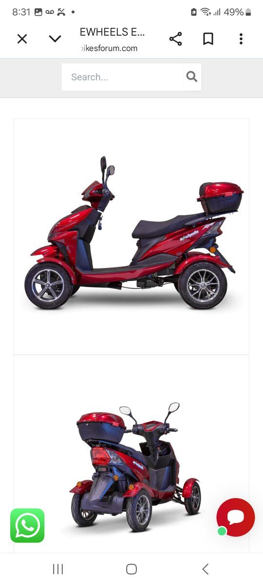 ewheels ew 14 4 wheel scooter mobility new  retails for 2500