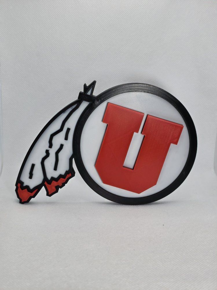 University of Utah Utes 3D Printed Logo Wall Decor