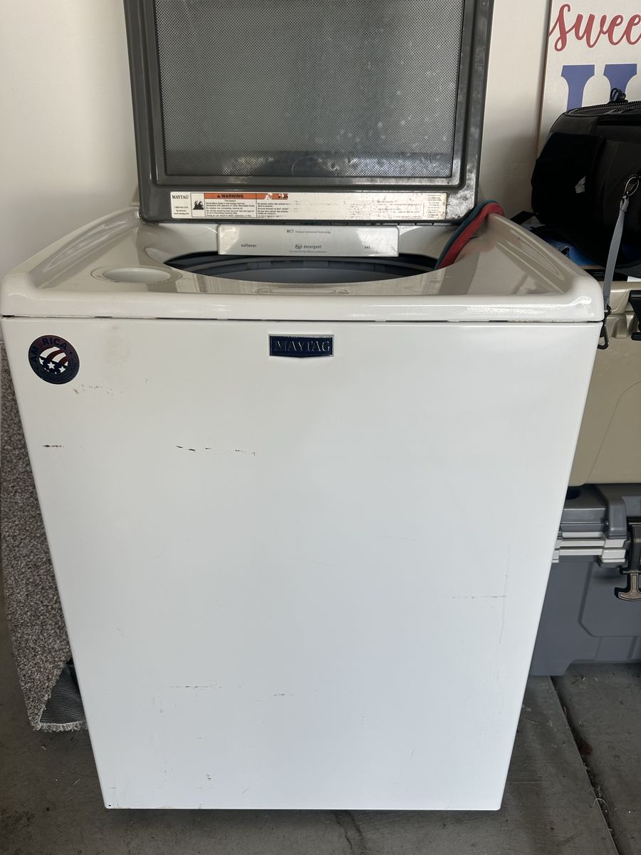 Maytag White Top-Load Electric Washing Machine