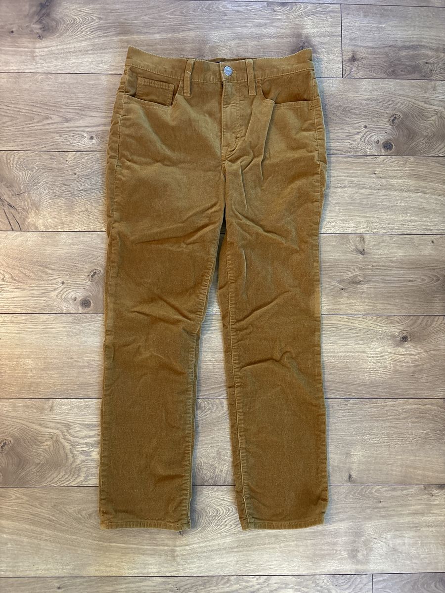 Women’s J Crew Pants size 27P, tan fine corduroy