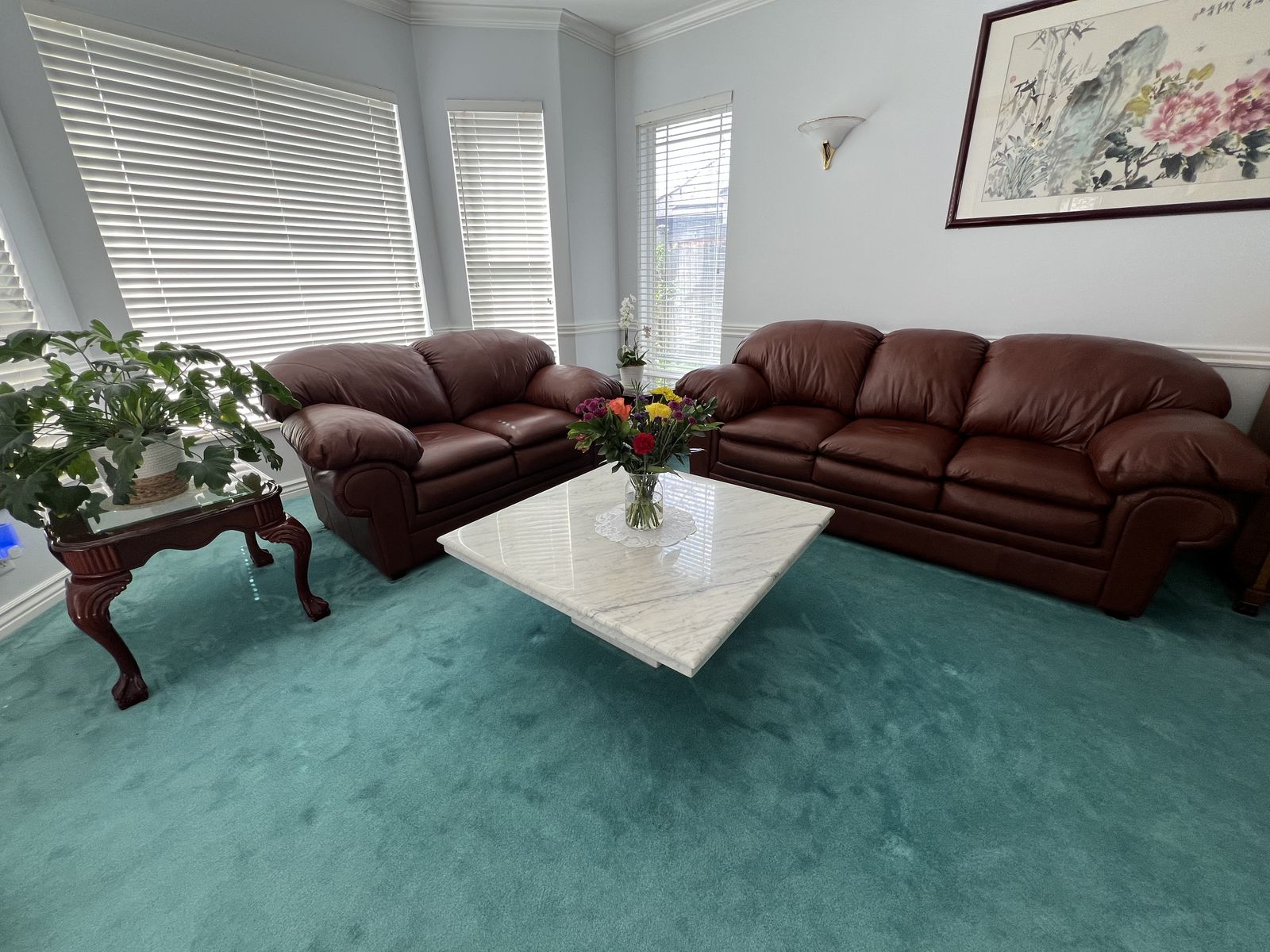 Leather Couch Set
