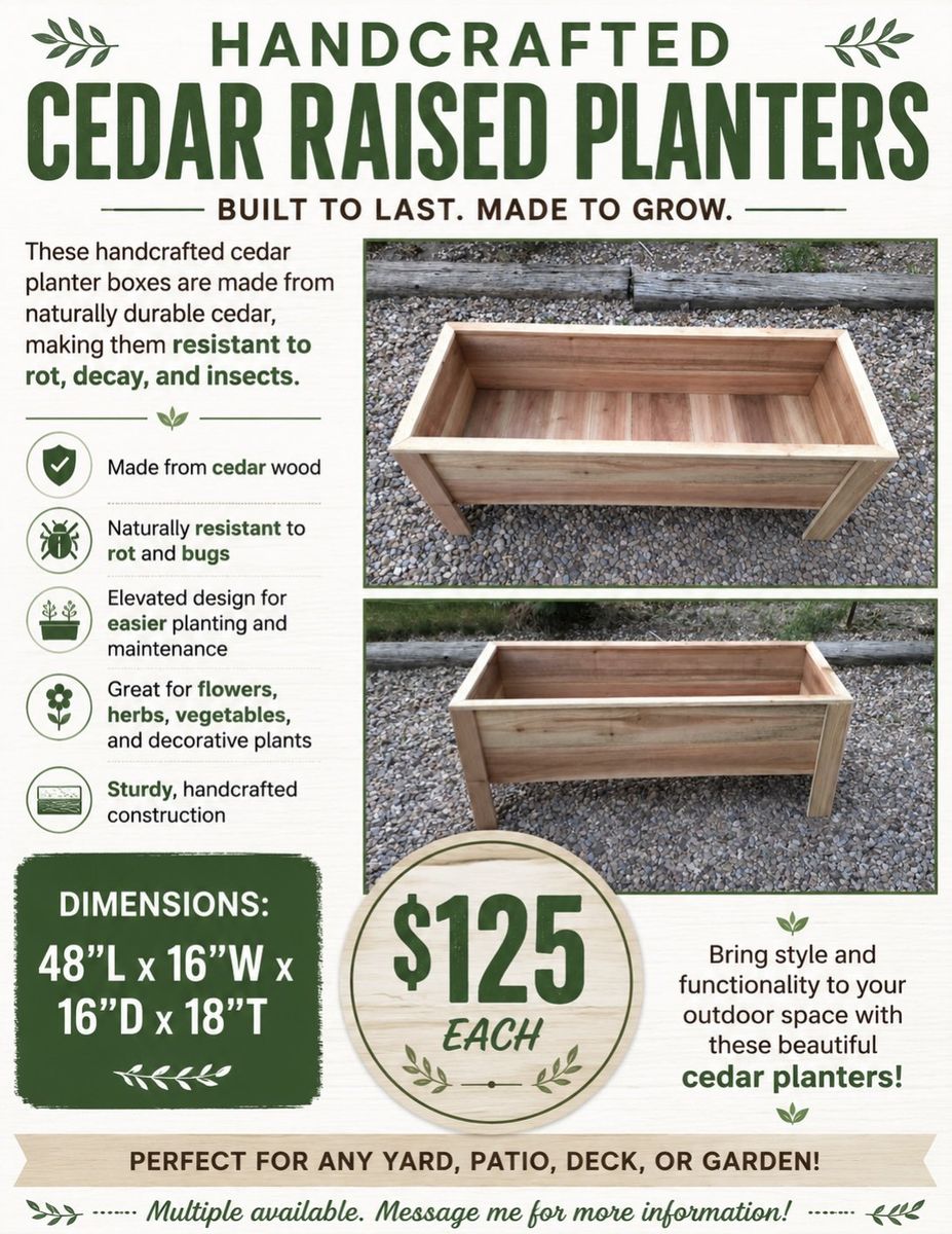 Cedar Planter Boxes