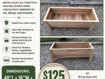 Cedar Planter Boxes