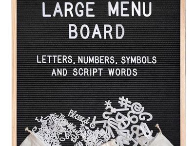 24x30 Black Felt Letterboard