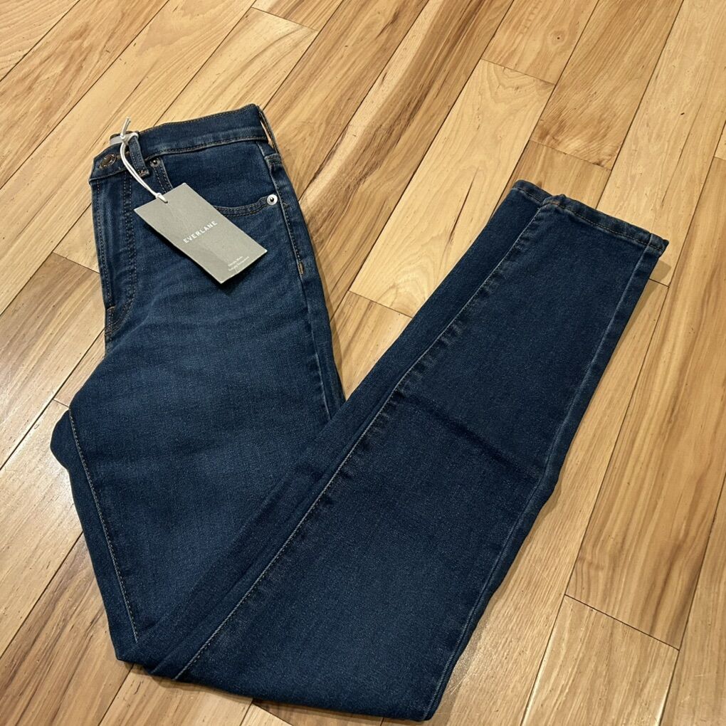NWT Everlane High Rise Denim Blue Jeans - Size 23