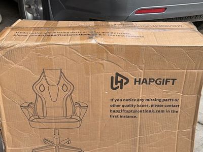 HAPGIFT HAP188 Black Gaming Chair New in Box - Ergonomic Design for Comfort