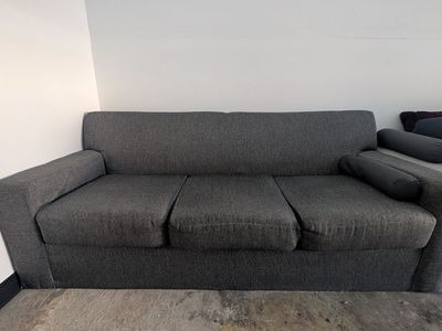Gray comfortable 3 seater couch