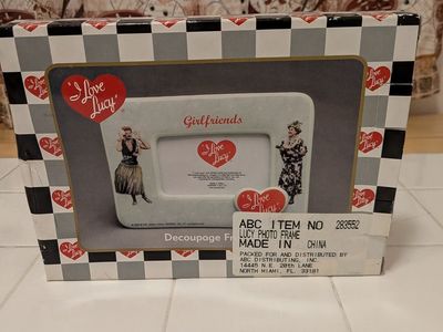 I love Lucy girlfriend ceramic frame