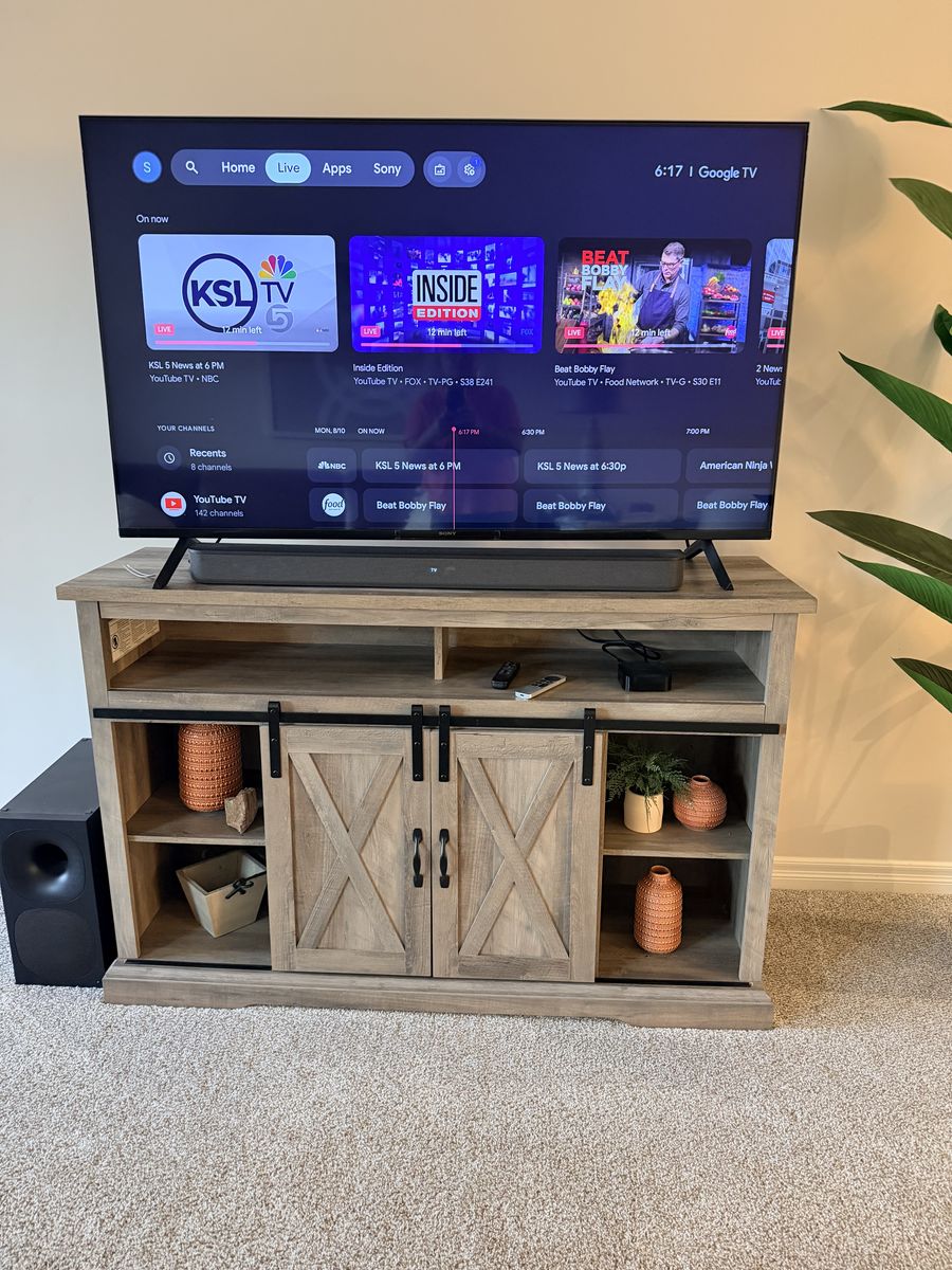 Farmhouse TV Stand 52” Wide