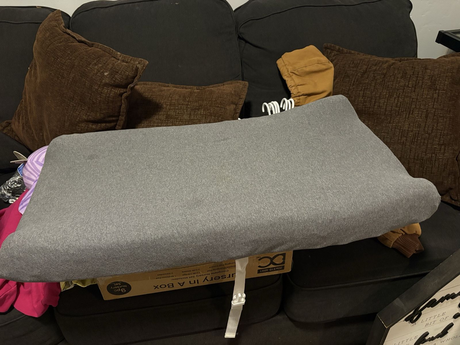 Baby stuff/ new crib, recliner couch