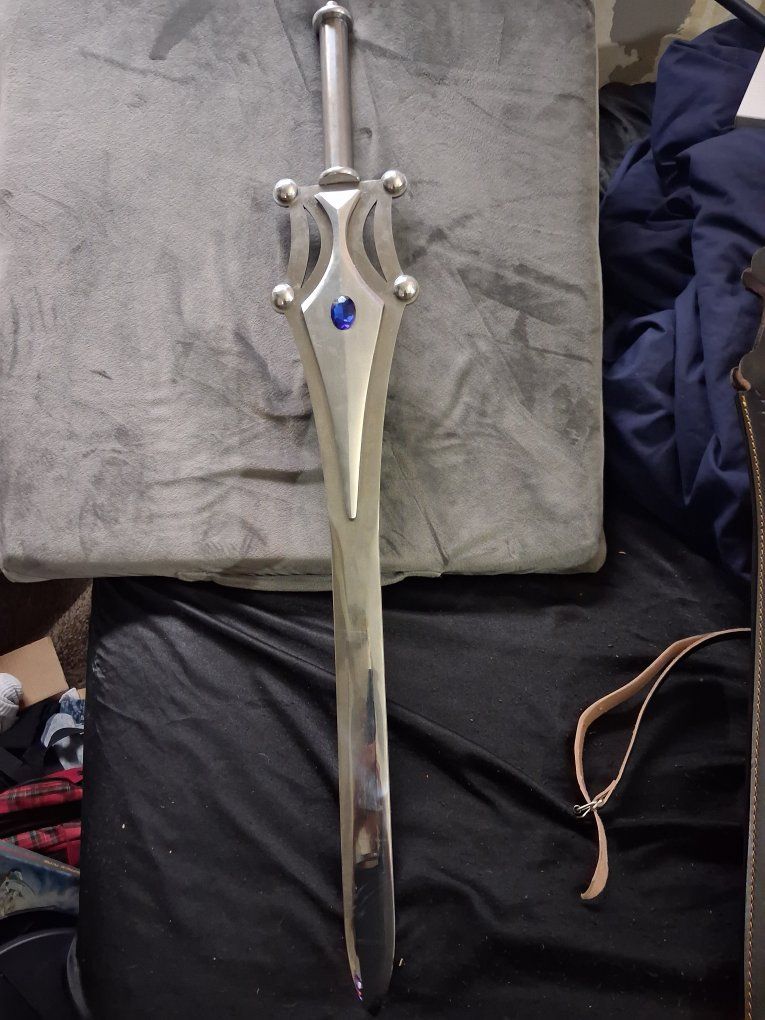 She-Ra Princess of Power Sword of Protection Cosplay Prop Replica with Leather Scabbard