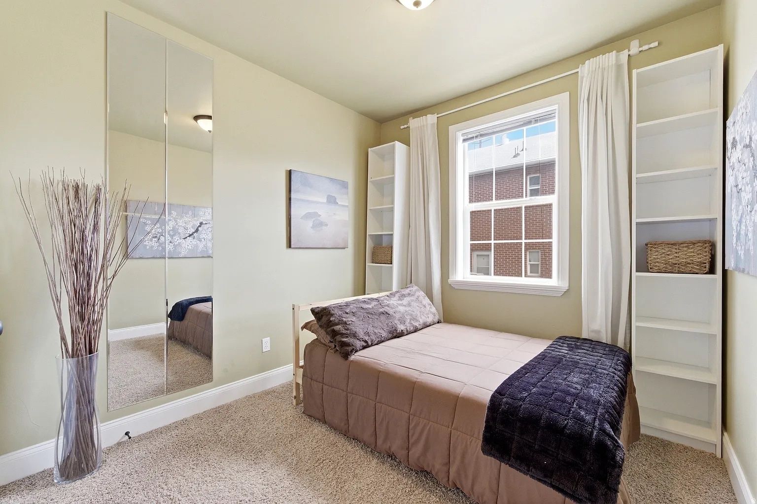 Twin Bed Frame + Mattress for Sale