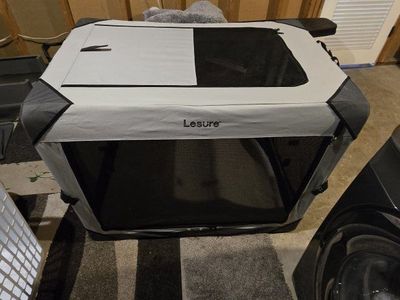 lesure collapsible dog crate 42.0"L x 28.0"W x 30.0"H