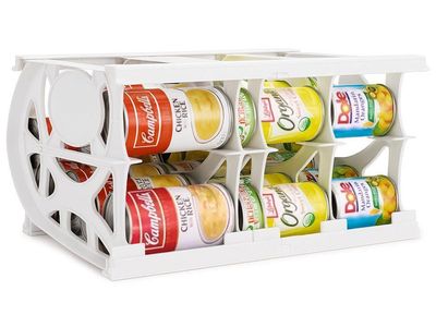 14 Total Shelf Reliance Cansolidator Pantry Can Foods or Soda Organizer for Pantry, Small & Large Sizes Can Storage for Kitchen