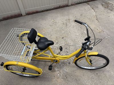 Ridgeyard Yellow Adult Tricycle with Basket