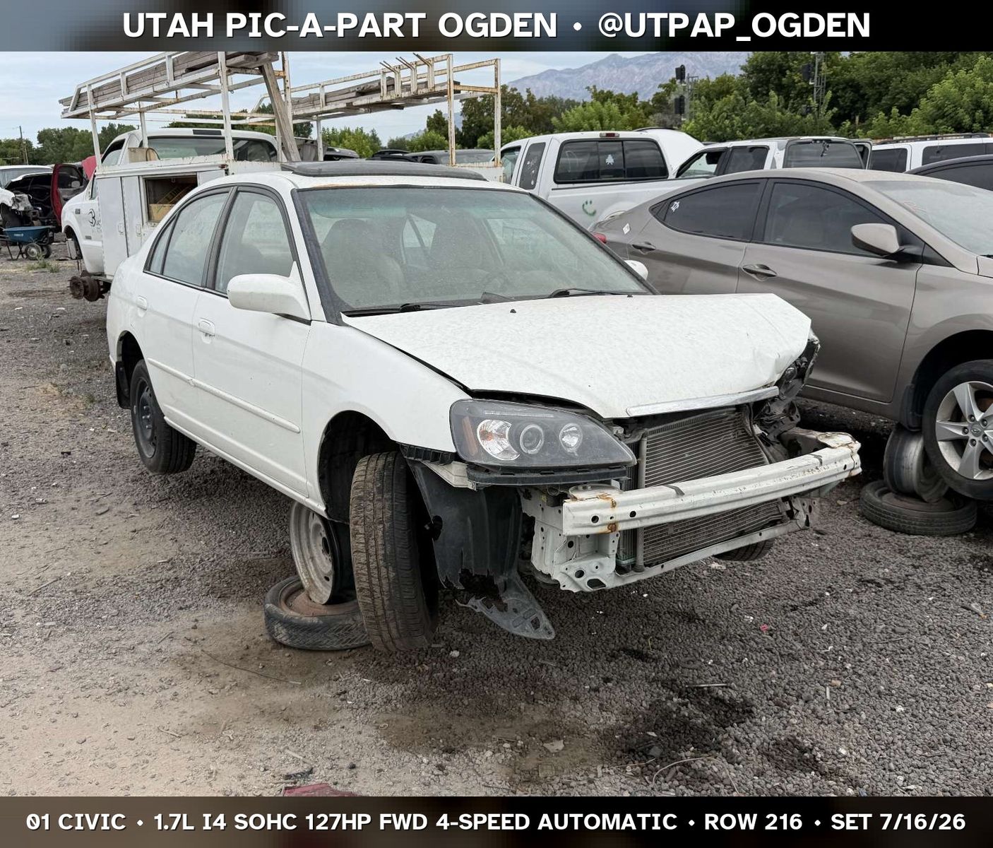 2001 Honda Civic Parts - UTPAP Ogden